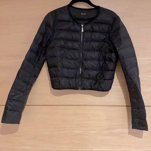 Cropped Puffer Down Jacket.